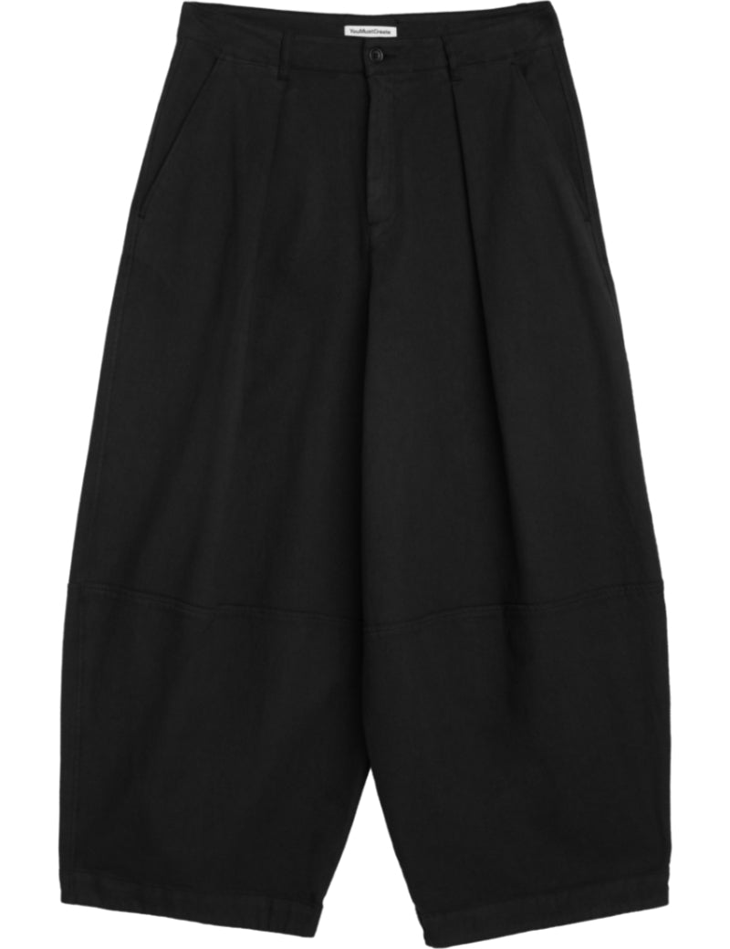YMC Deadbeat Trouser Twill Black Front
