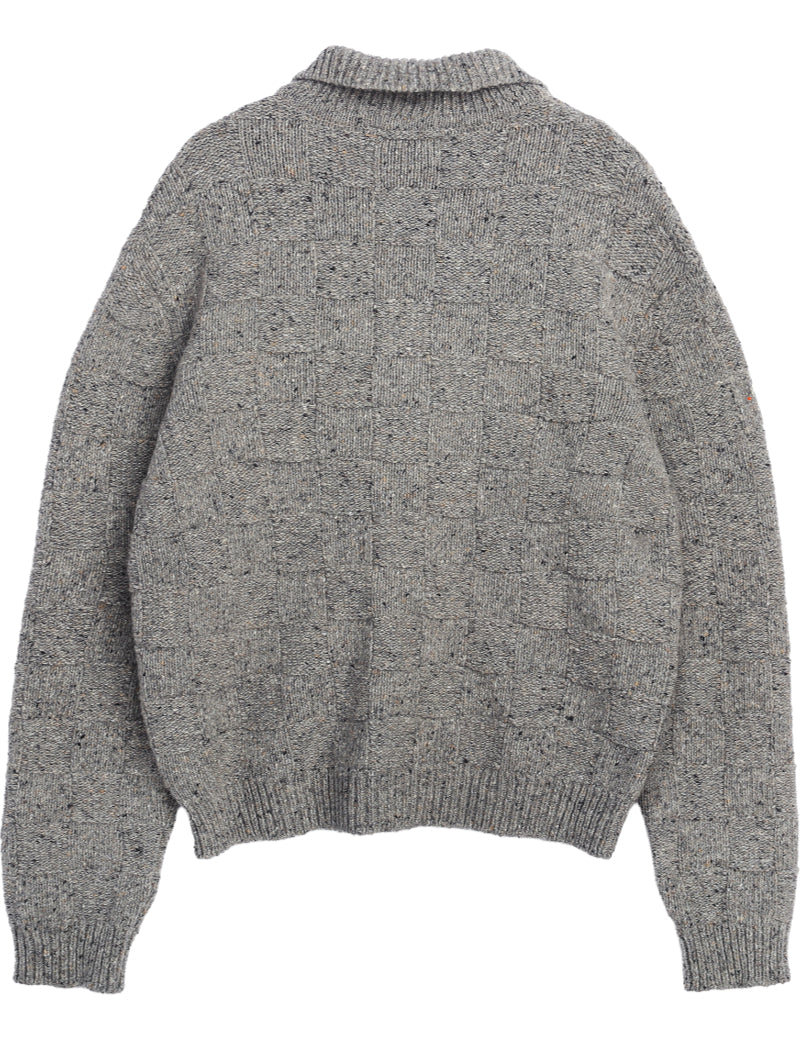 YMC Rat Pack Cardigan Grey Back