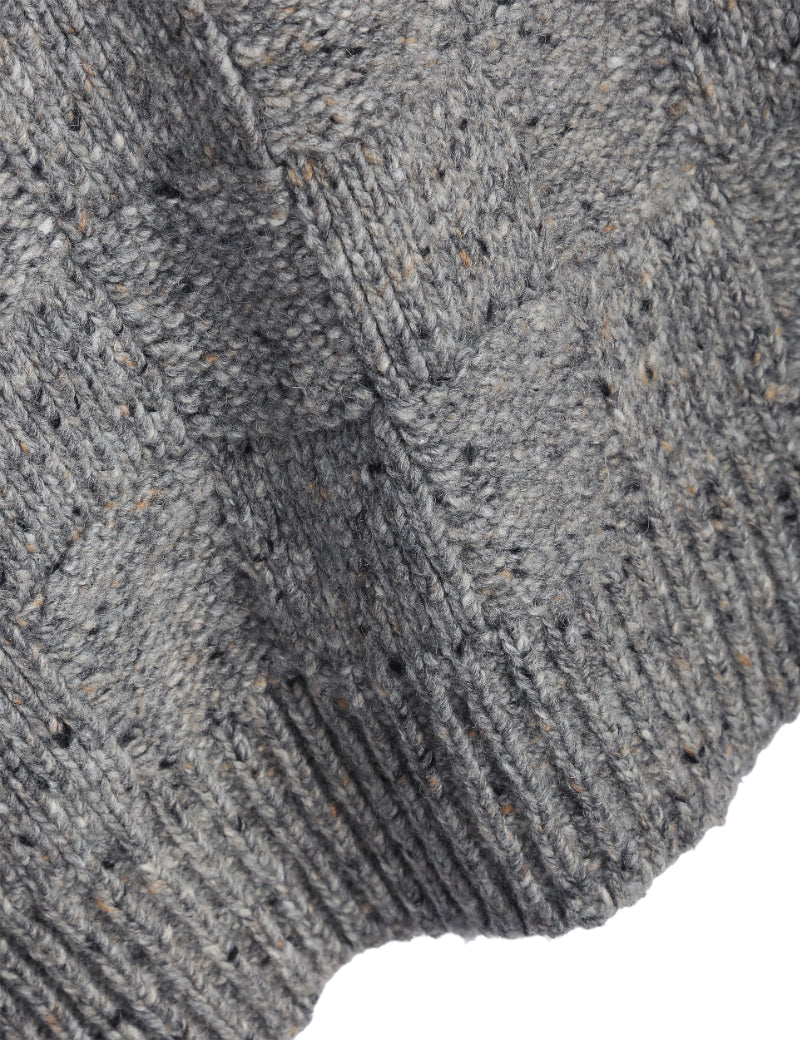 YMC Rat Pack Cardigan Grey Hem