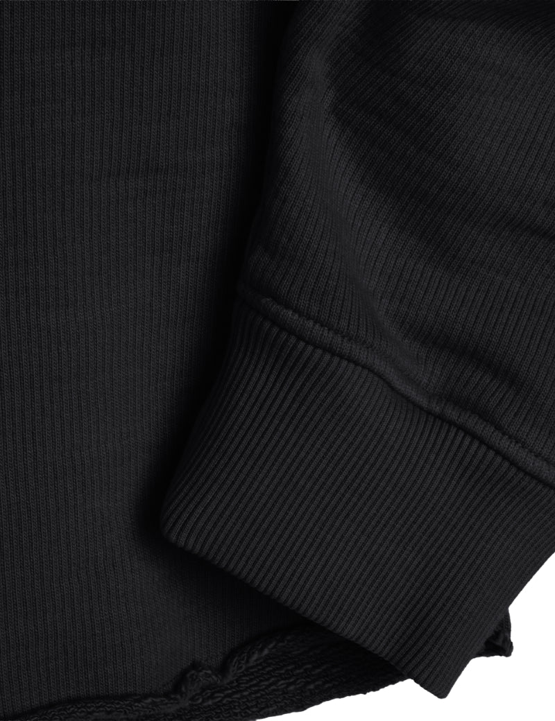 YMC Studio Sweatshirt Americana Black Cuff Detail