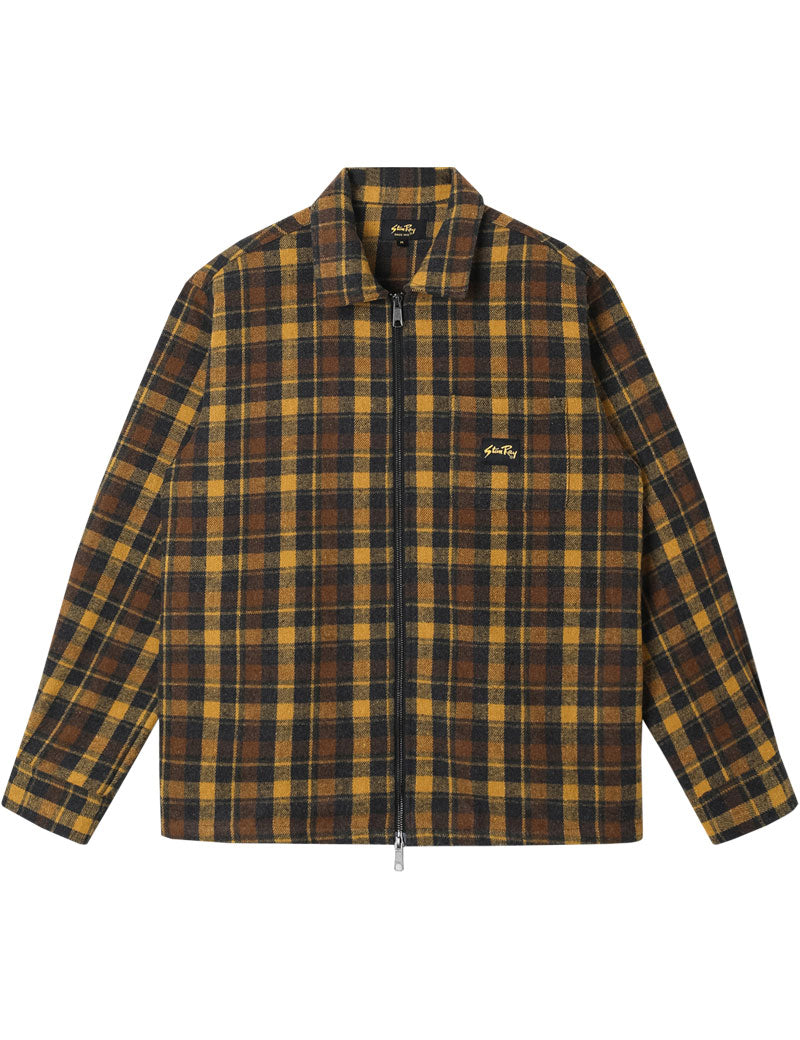 Stan Ray Zip Shirt Acorn Plaid