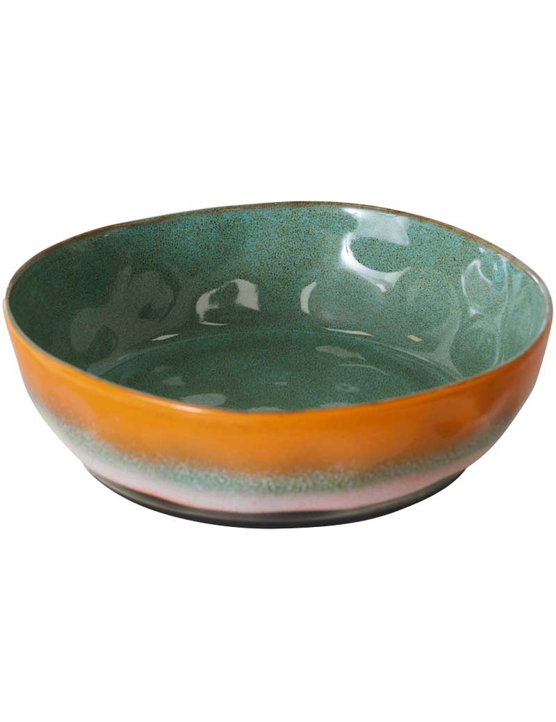 HK Living 70s Ceramics Pasta Bowls Golden Hour Set Of 2