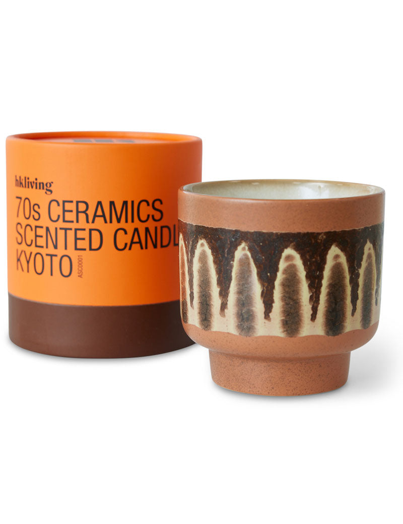 HKliving 70s Ceramics Scented Candle Kyoto