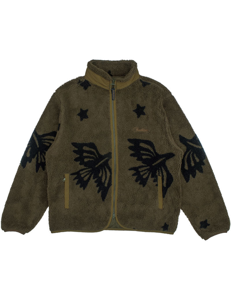Pendleton Jacquard Sherpa Fleece Jacket Star Bird