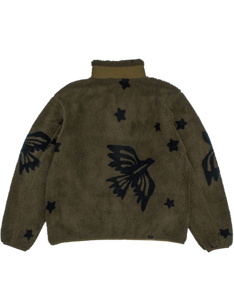 Pendleton Jacquard Sherpa Fleece Jacket Star Bird