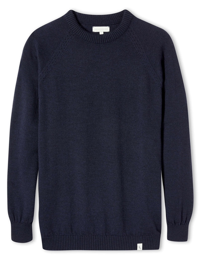 PEREGRINE BEAUFORD CREW JUMPER NAVY