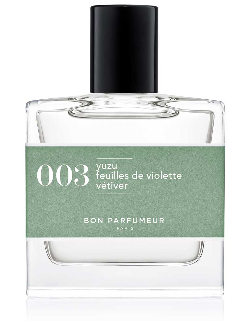 BON PARFUMEUR EAU DE PARFUM 003 YUZU VIOLET LEAVES VETIVER 30ML