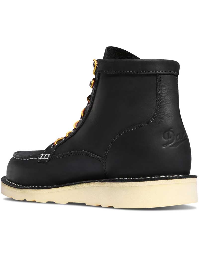 DANNER BULL RUN 6'' MOC TOE BOOTS BLACK