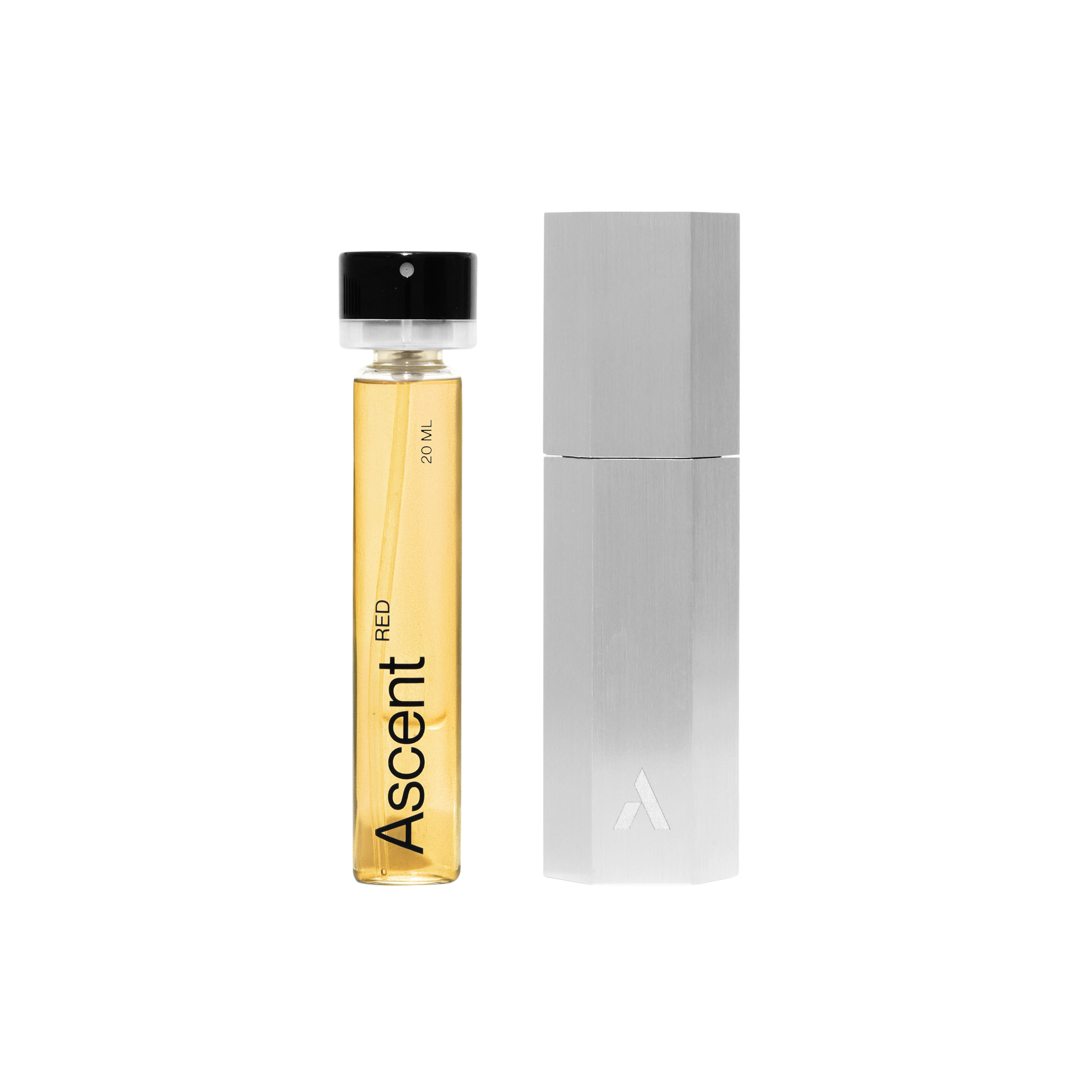 Ascent Red Parfum Starter Kit Silver Case 