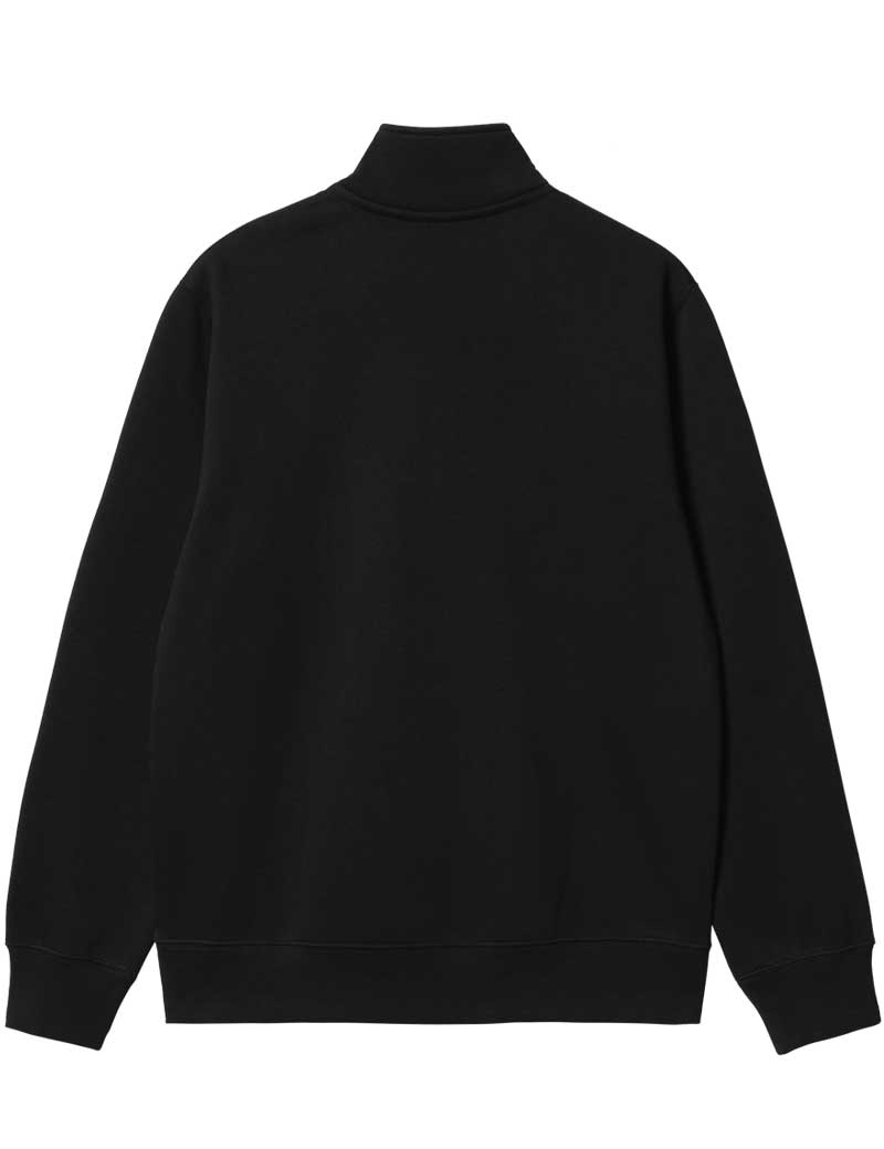 Carhartt Chase Zip Neck Sweatshirt Black Gold