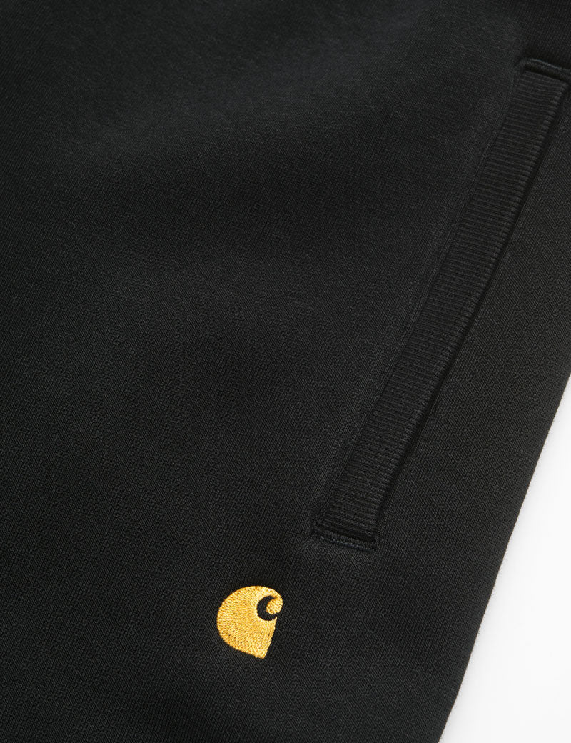 CARHARTT WIP CHASE SWEATPANTS BLACK GOLD