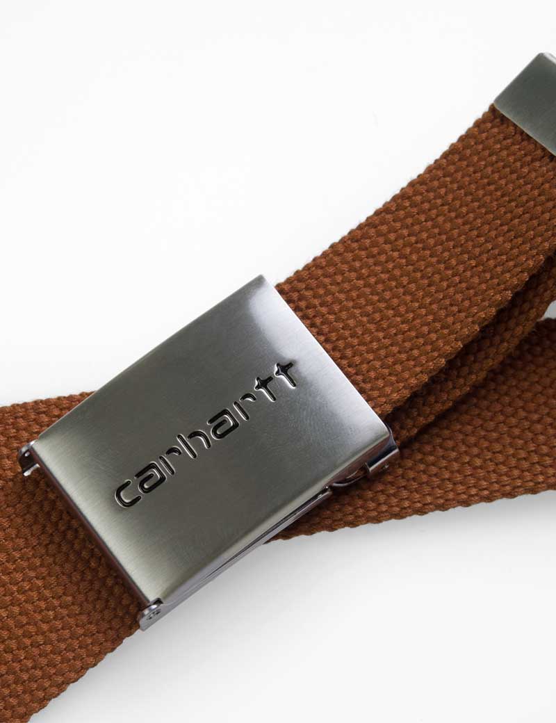 Carhartt Clip Belt Chrome Brandy