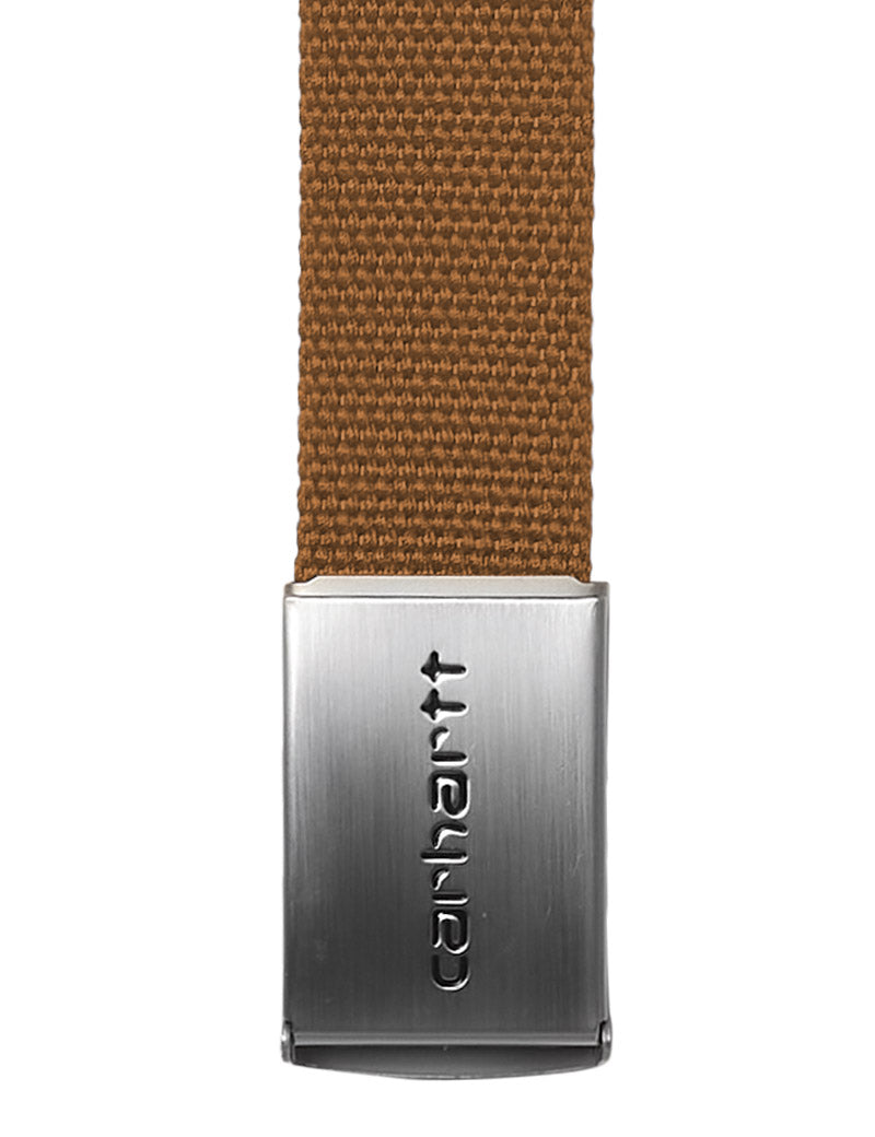 Carhartt Wip Clip Belt Chrome Deep H Brown