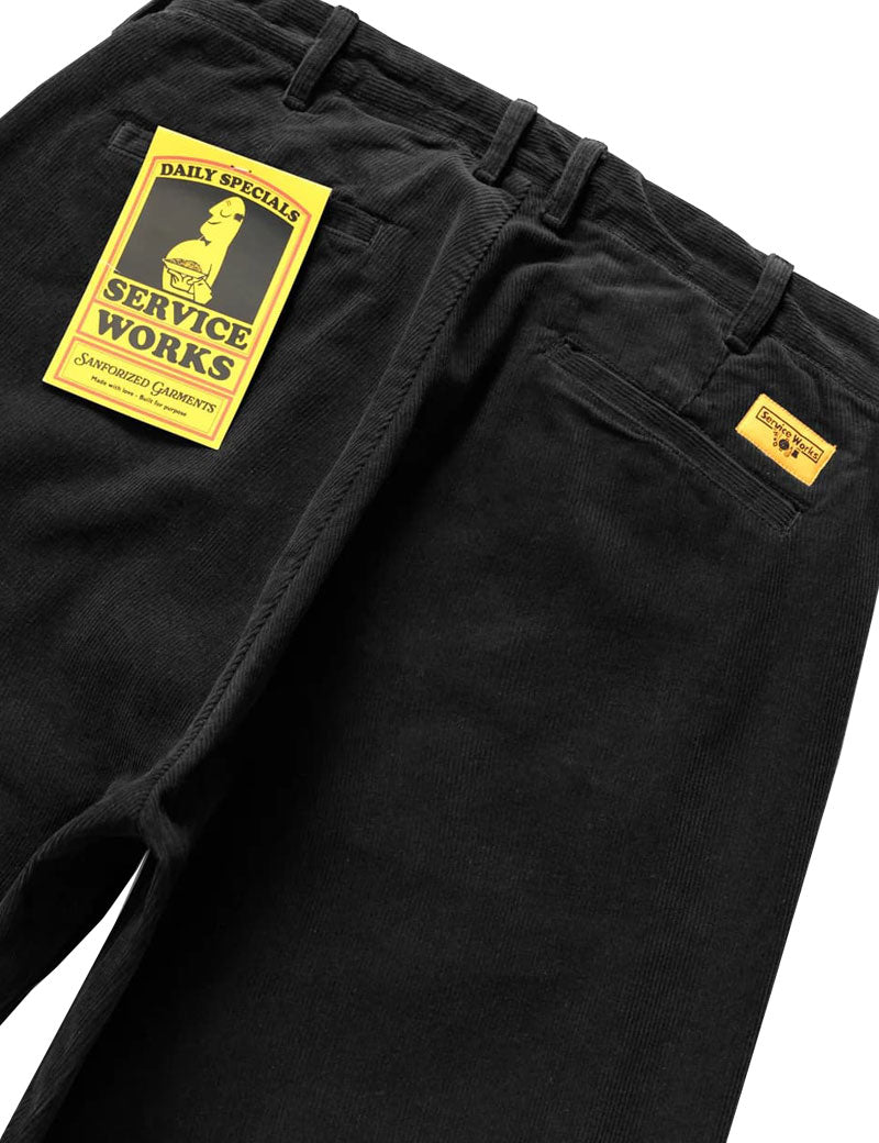 Service Works Part Timer Corduroy Pant Black