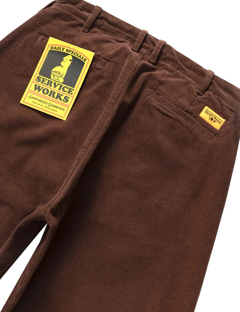 Service Works Part Timer Corduroy Pant Brown