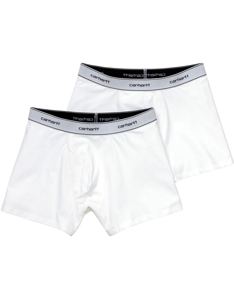 CARHARTT WIP COTTON SCRIPT BOXERS WHITE