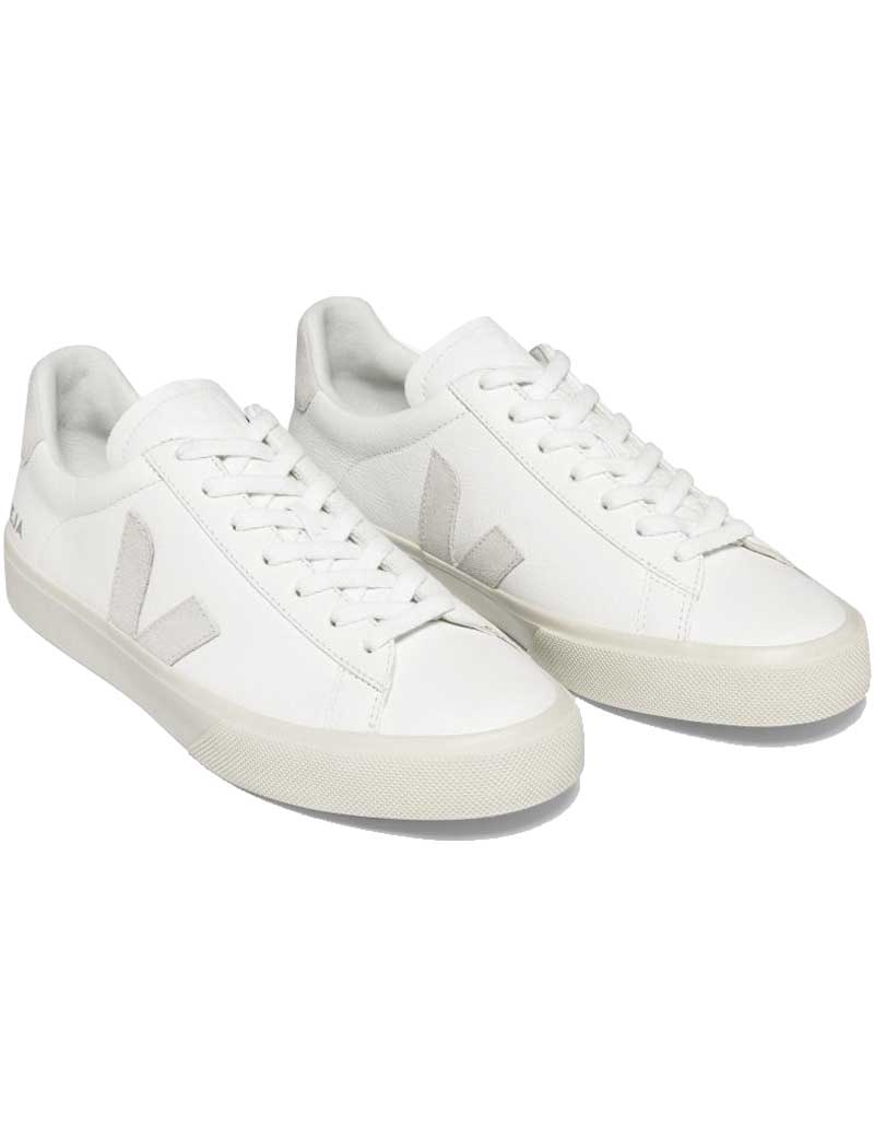 Veja Campo Leather Trainers White Natural Womens