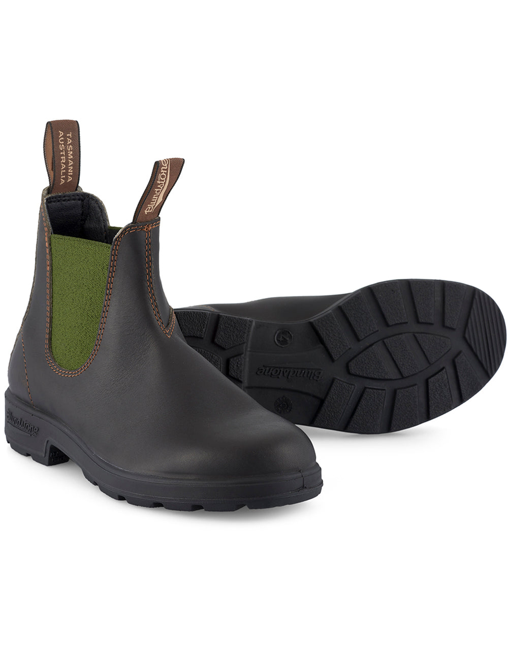 Blundstone 519 Stout Brown Olive Chelsea Boots