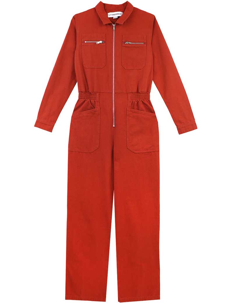 LF MARKEY DANNY CANVAS BOILERSUIT RUST