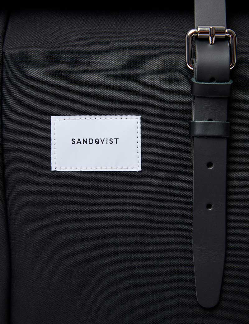 Sandqvist Dante Vegan Rolltop Backpack Black Black