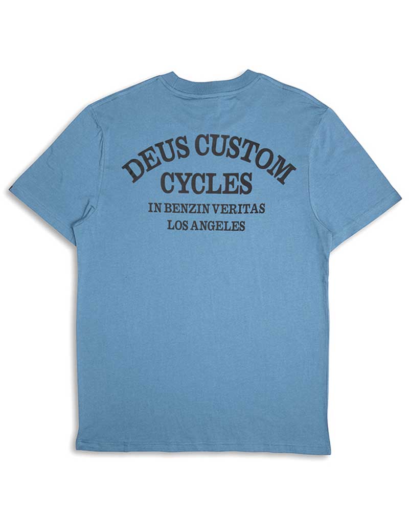 DEUS EX MACHINA CLUTCH T-SHIRT SMOKE BLUE