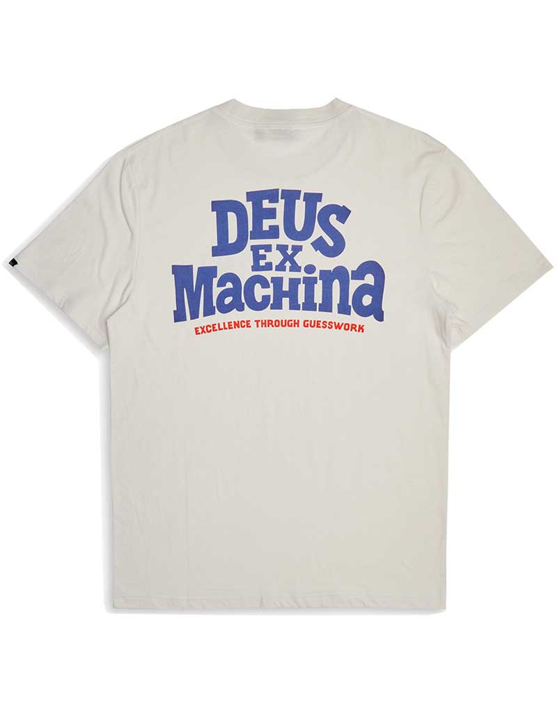 DEUS EX MACHINA NEW REDLINE T-SHIRT VINTAGE WHITE