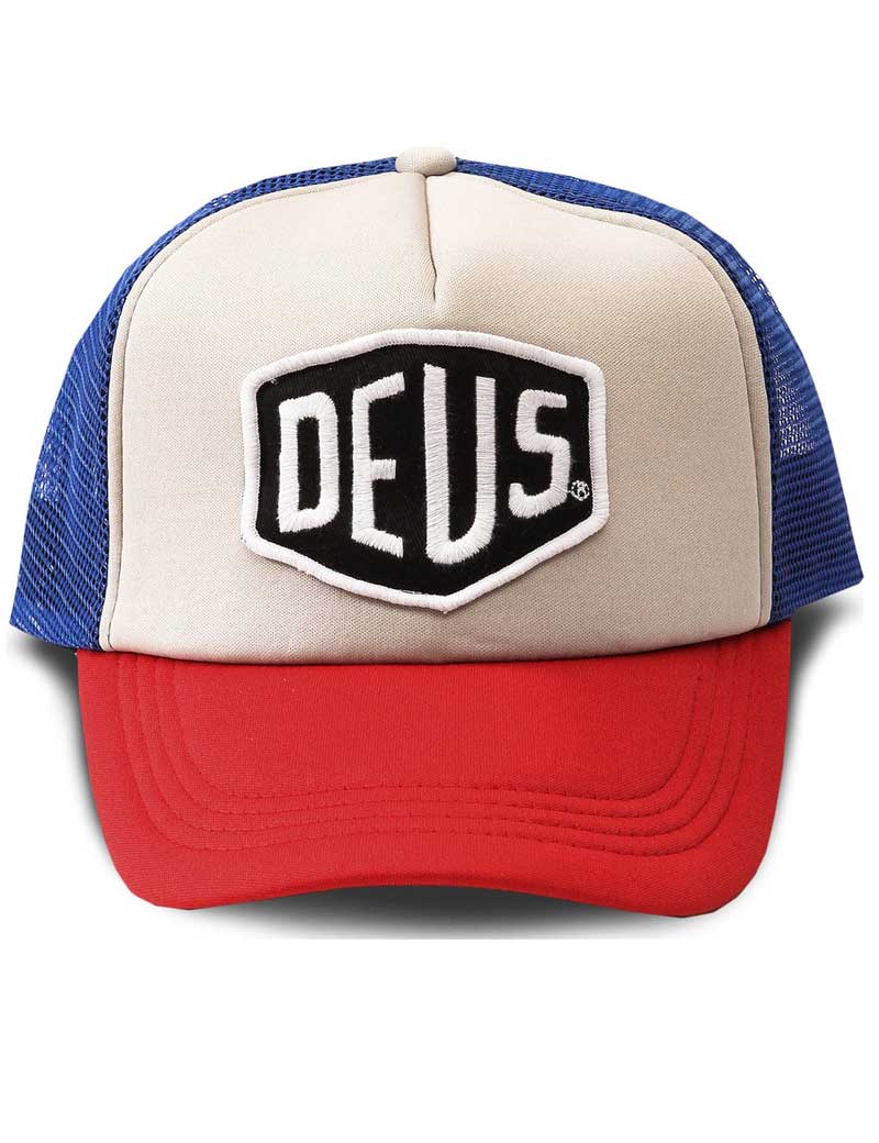 Deus Ex Machina Baylands Trucker Cap Blue Red