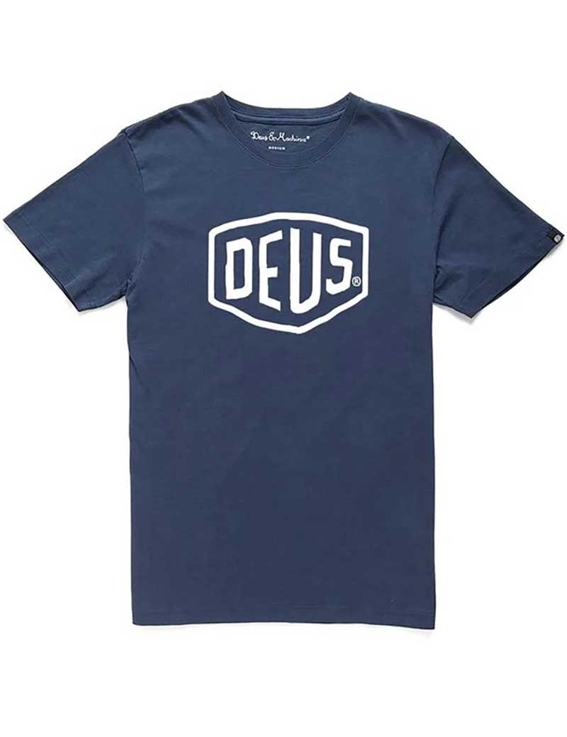 DEUS EX MACHINA SHIELD T-SHIRT NAVY