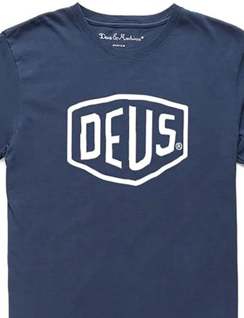 DEUS EX MACHINA SHIELD T-SHIRT NAVY