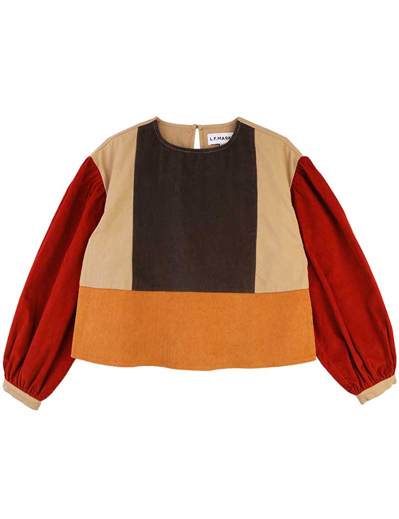 LF MARKEY DORIAN PATCHWORK TOP