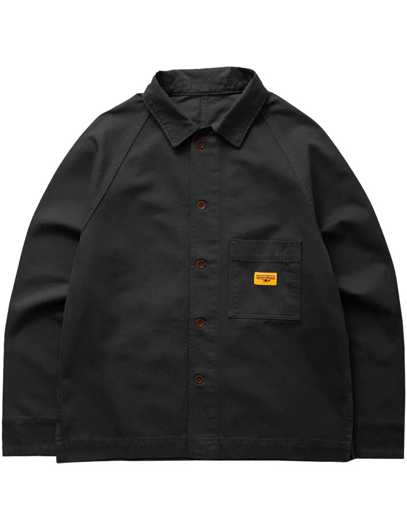 Service Works  Front Of House Herringbone Jacket Black