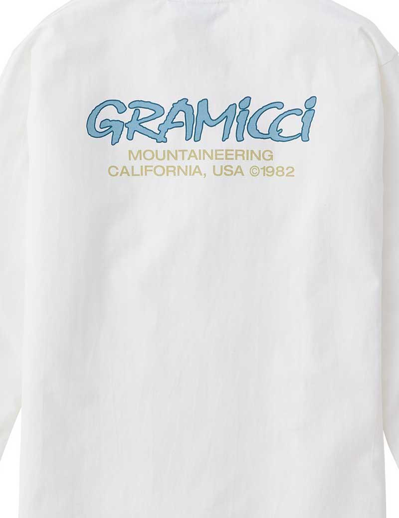 Gramicci Mountaineering Long Sleeve T-Shirt White Blue