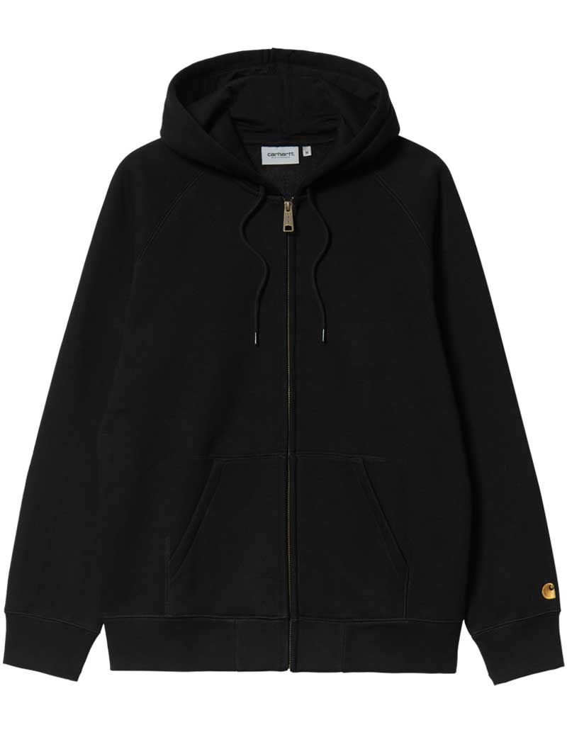 Carhartt Wip Hooded Chase Jacket Black Gold