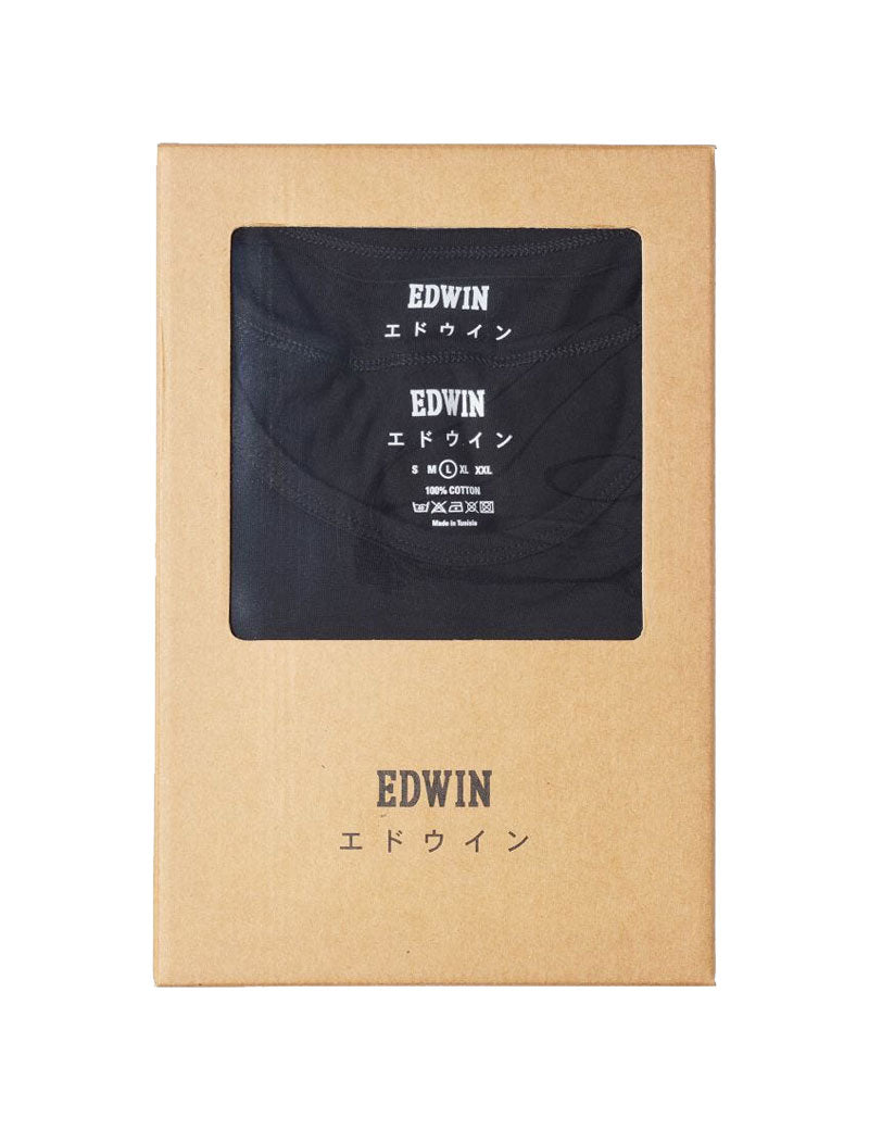 EDWIN DOUBLE PACK SHORT SLEEVE T-SHIRTS NAVY BLAZER