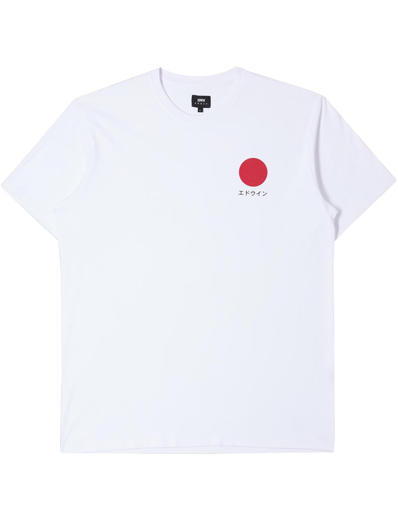 EDWIN JAPANESE SUN COTTON T-SHIRT WHITE