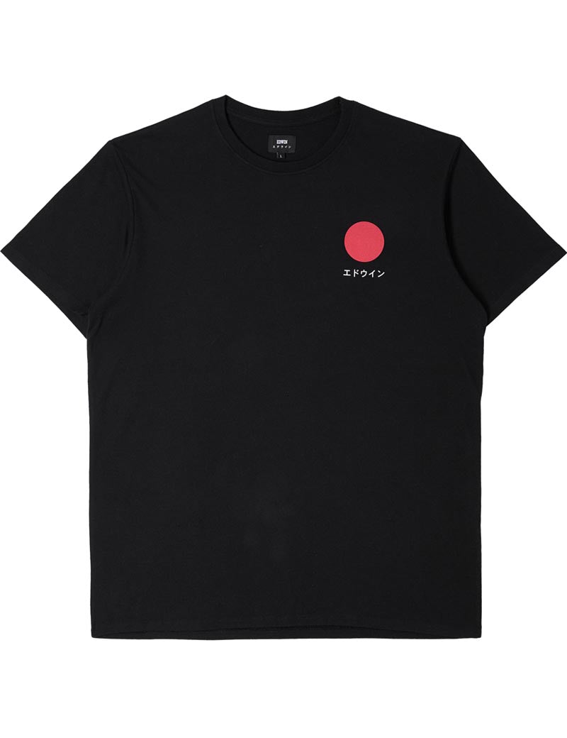 EDWIN JAPANESE SUN COTTON T-SHIRT BLACK