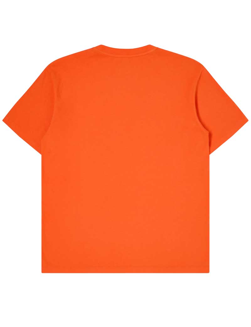 EDWIN KATAKANA EMBROIDERY T-SHIRT TANGERINE TANGO