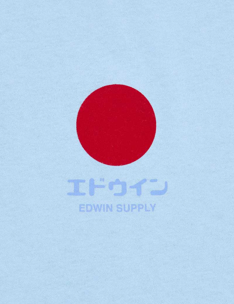 EDWIN JAPANESE SUN SUPPLY T-SHIRT PLACID BLUE