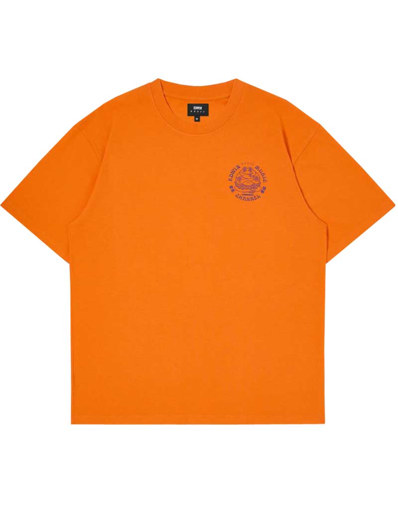 EDWIN MUSIC CHANNEL T-SHIRT ORANGE TIGER