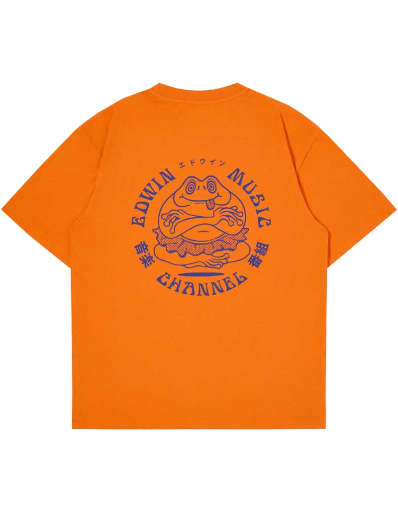 EDWIN MUSIC CHANNEL T-SHIRT ORANGE TIGER