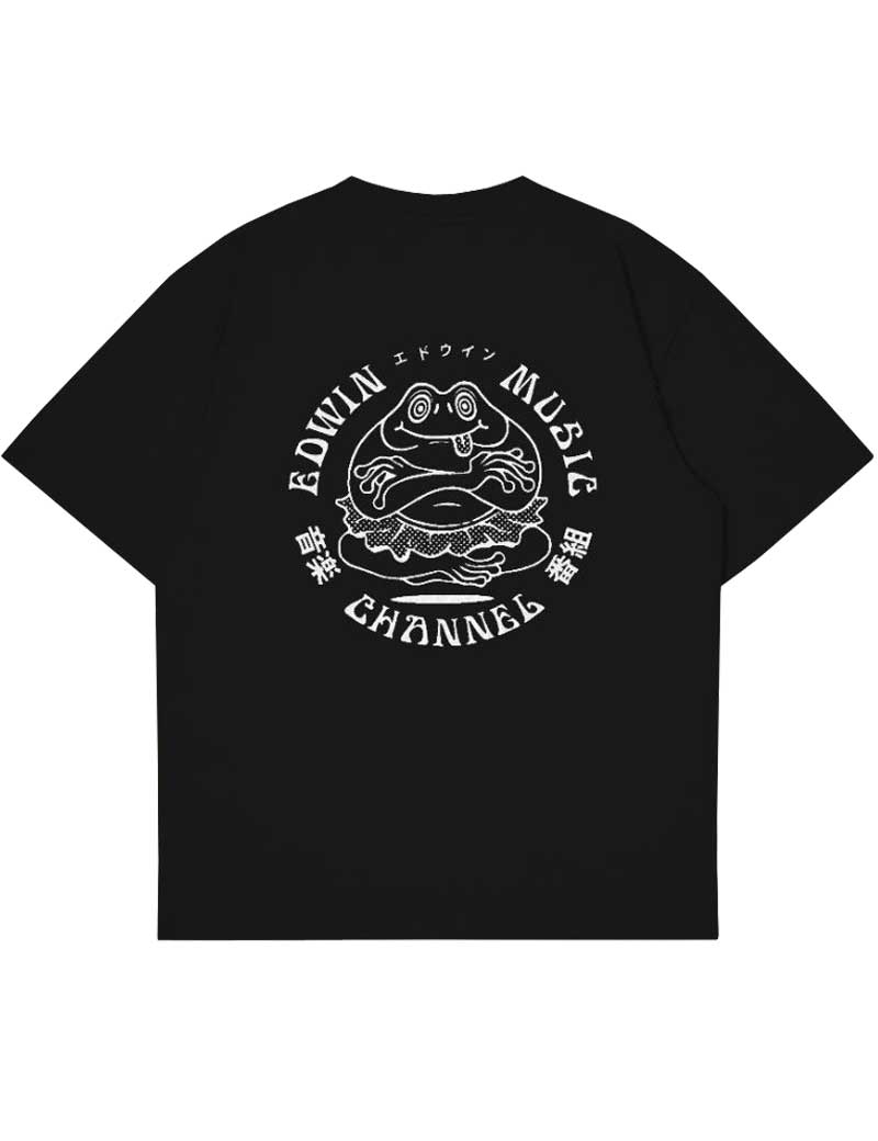 EDWIN MUSIC CHANNEL T-SHIRT BLACK