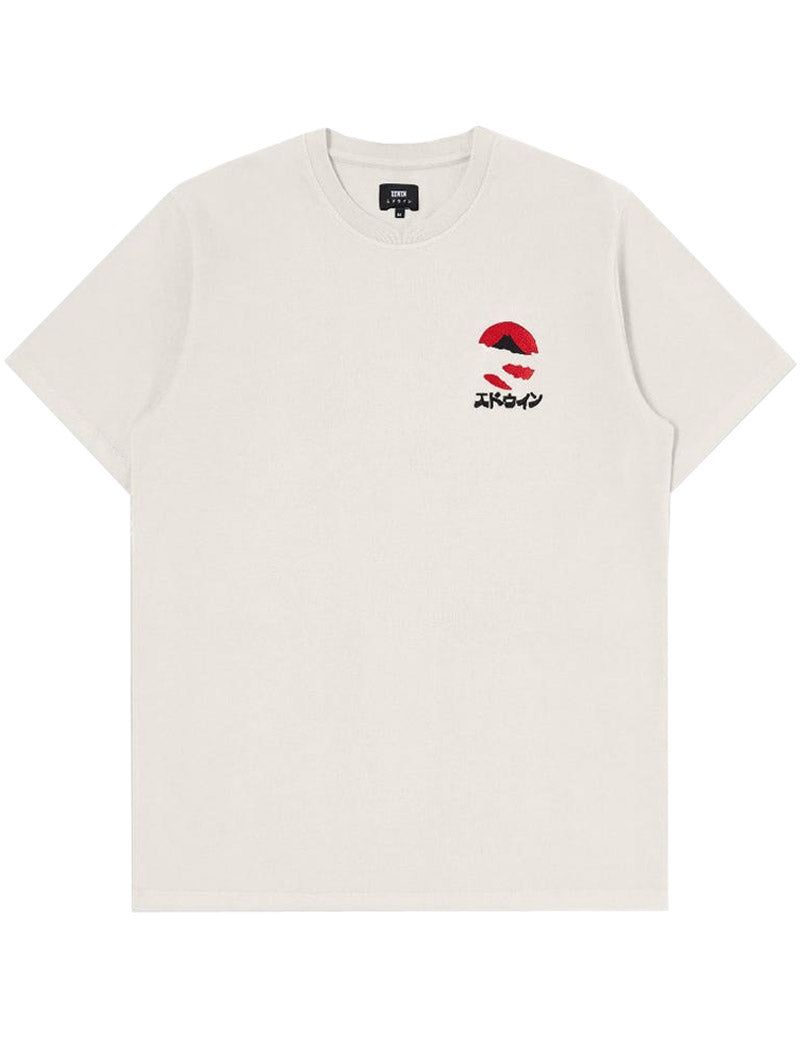 EDWIN KAMIFUJI CHEST T-SHIRT WHISPER WHITE