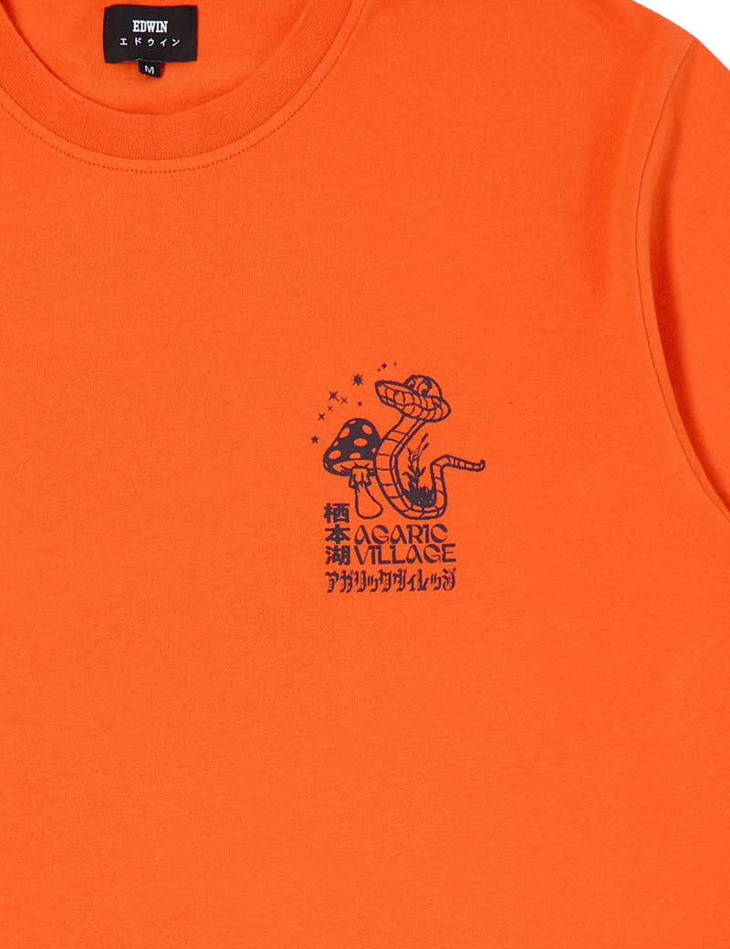 Edwin Agaric Village T-Shirt Tangerine