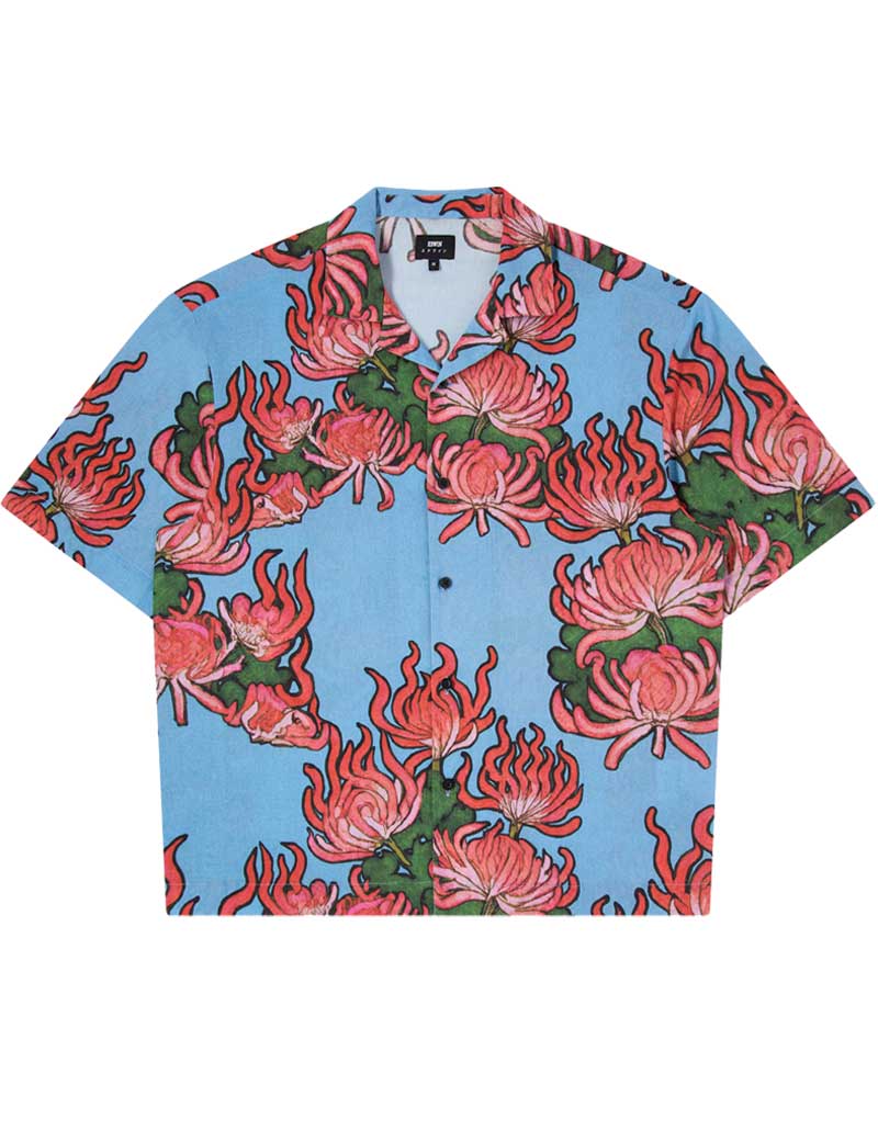 EDWIN KIKU SHORT SLEEVE SHIRT BLUE RED