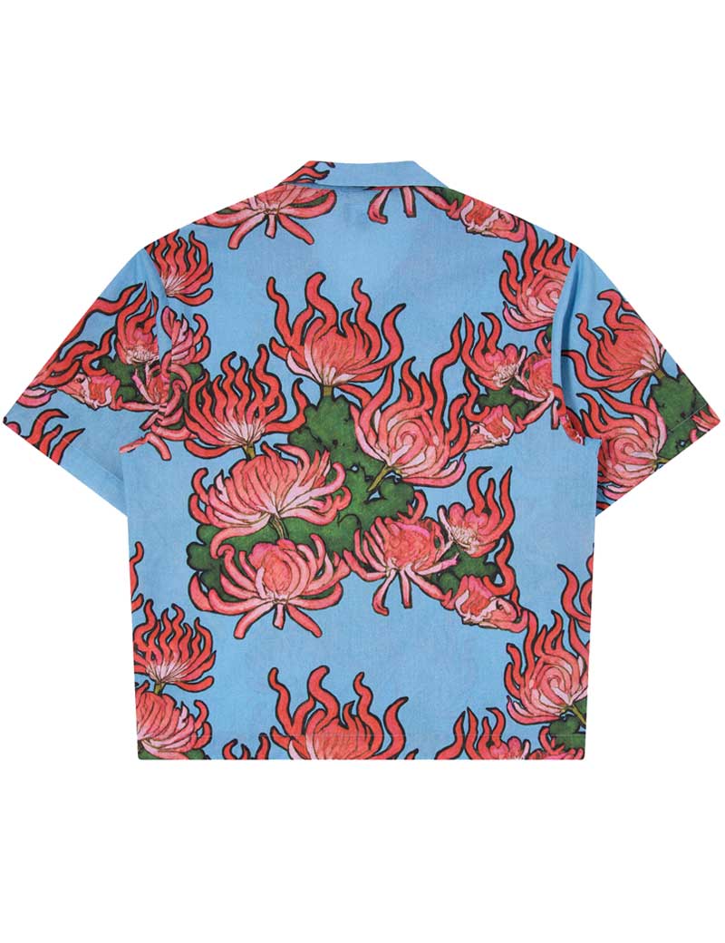 EDWIN KIKU SHORT SLEEVE SHIRT BLUE RED