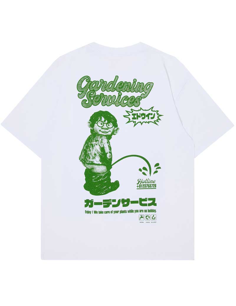 EDWIN GARDENING SERVICES T-SHIRT WHITE