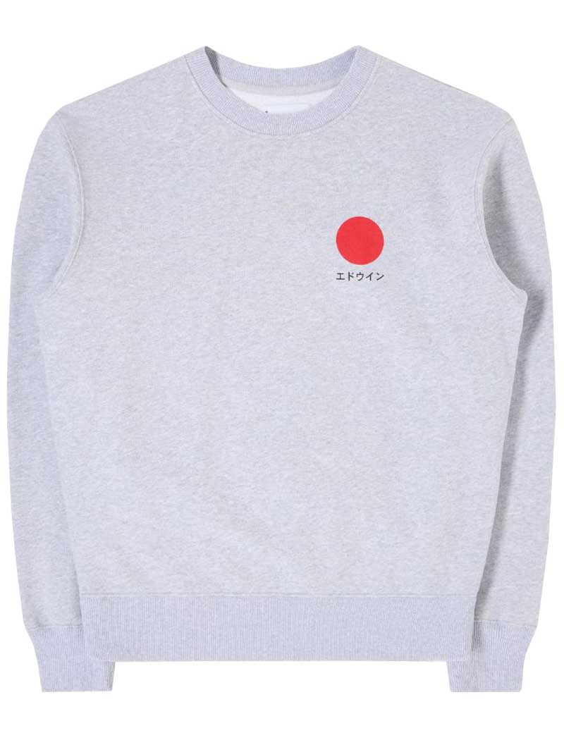 Edwin Japanese Sun Heavy Sweatshirt Grey Marl