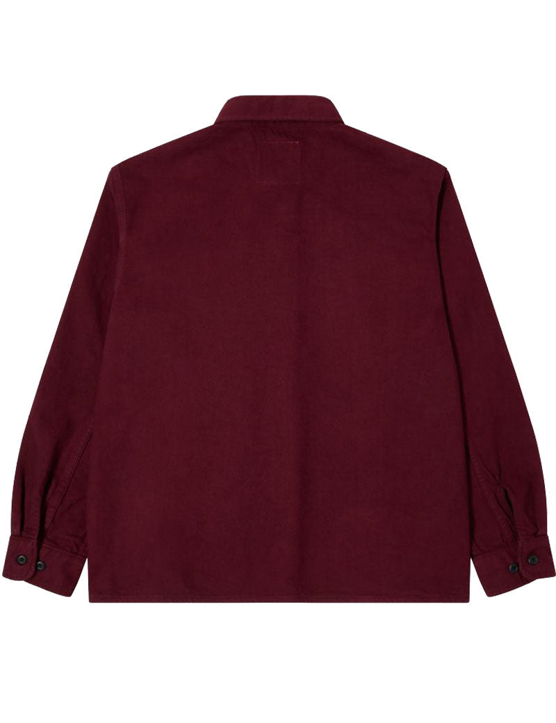 Edwin Sebastian Long Sleeve Shirt WIndsor Wine