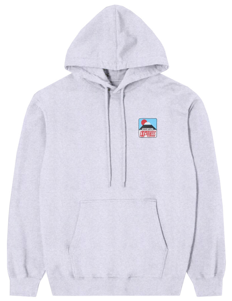 Edwin Sunset on Fuji San Hoodie Sweat Grey Marl