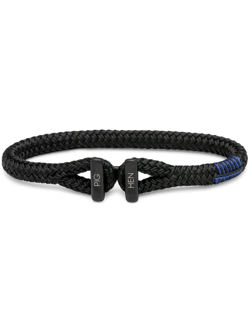 Pig & Hen Icy Ike Rope Bracelet Black Black